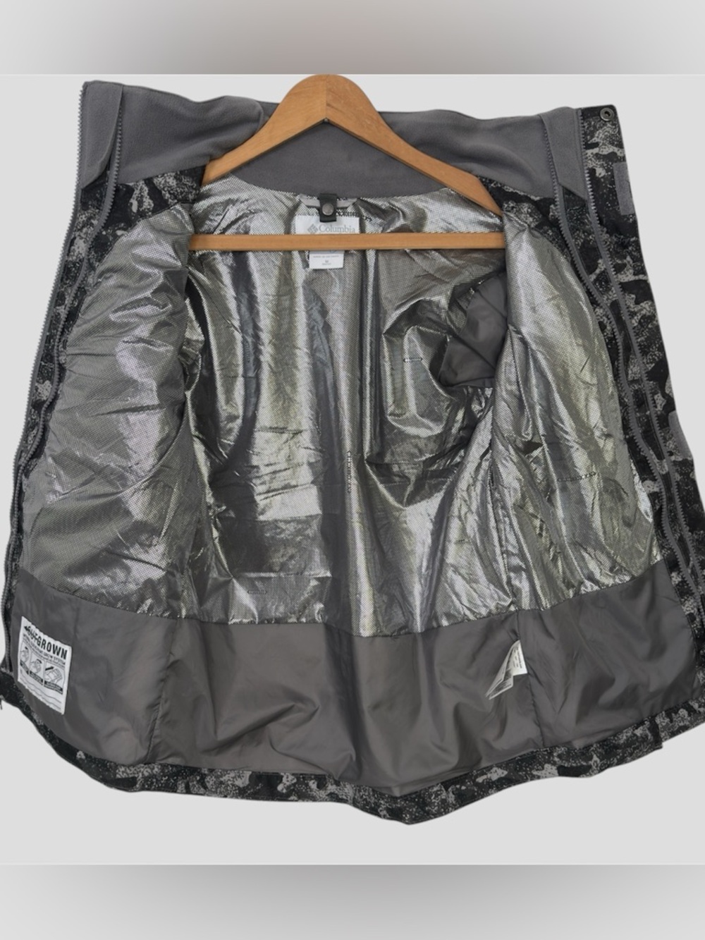 Columbia Omni-Heat Interchangeable Jacket Youth Medium Camo Techwear Gorpcore - Picture 11 of 15
